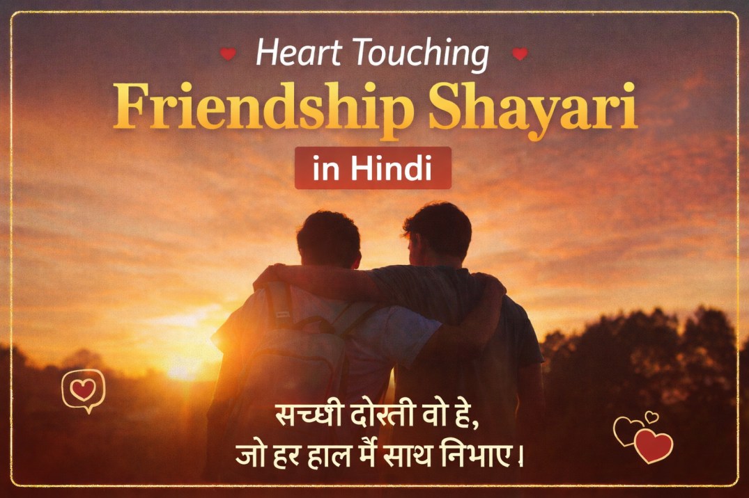 Heart touching friendship shayari in Hindi