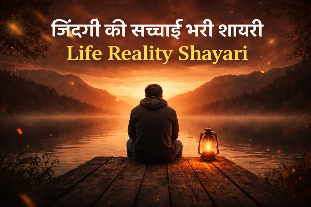 Life reality shayari image