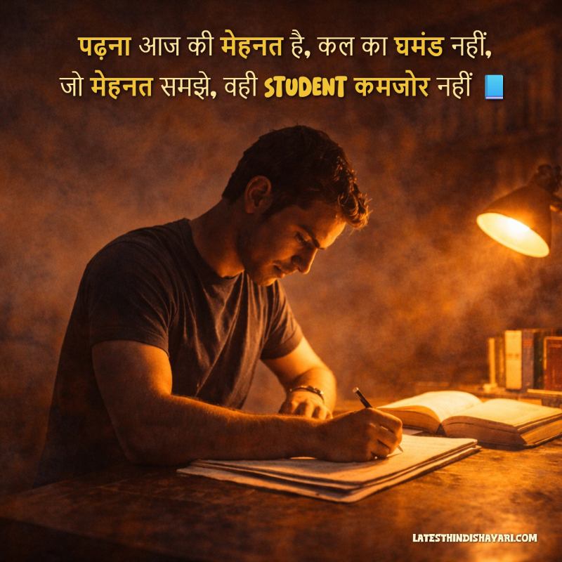2 line motivational shayari for students