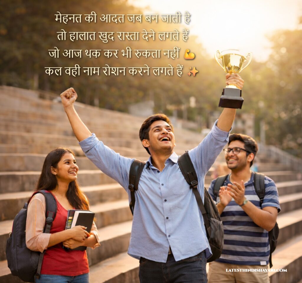 Motivational shayari for students success
