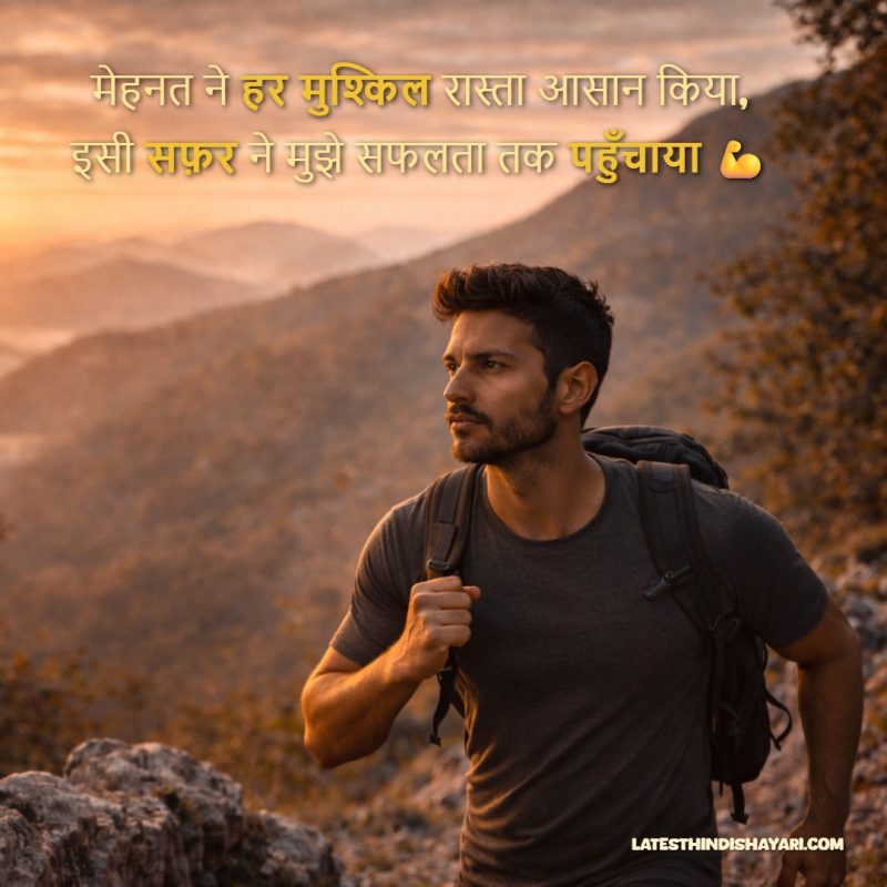 success journey shayari image in hindi
