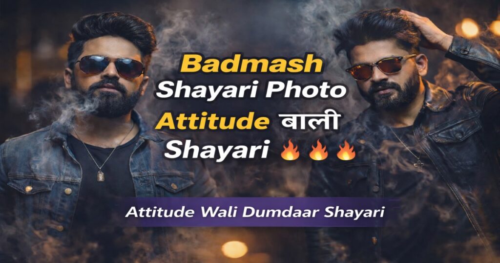 Badmash Shayari Photo attitude wali dumdaar shayari images