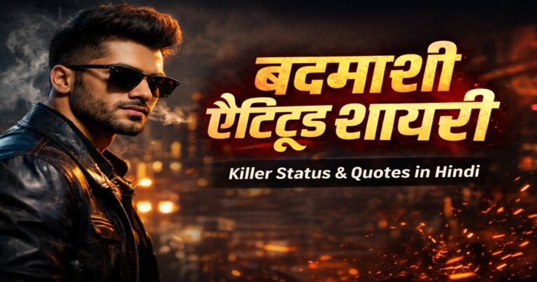 Badmashi attitude shayari in Hindi