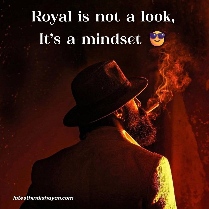 English royal attitude shayari lines