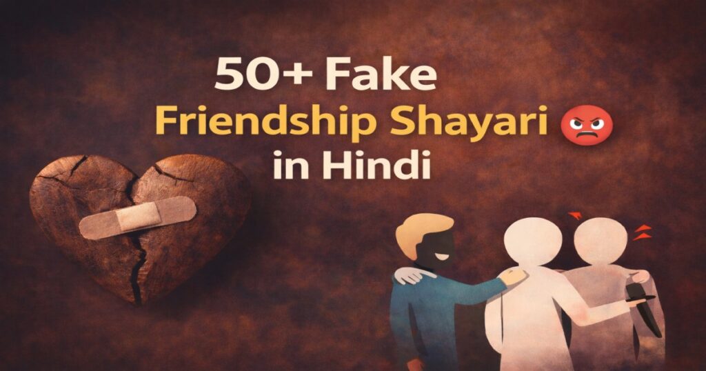 Fake Friendship Shayari in Hindi