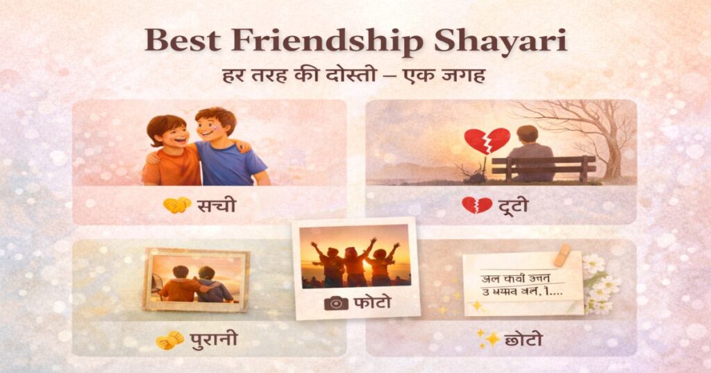 Best friendship shayari collection in Hindi