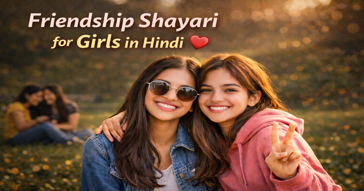 Friendship shayari for girls in Hindi best friend bonding
