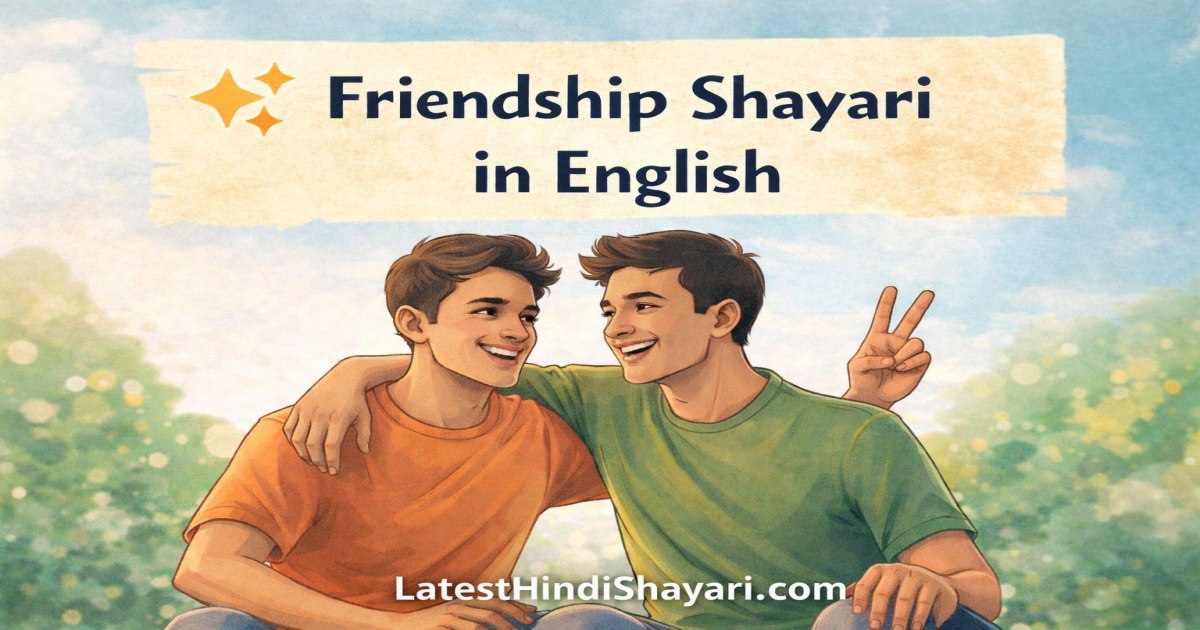 Friendship shayari in English with friends