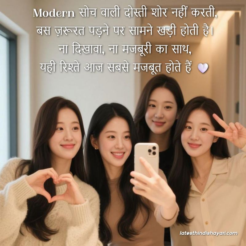 Modern dosti shayari with real thoughts