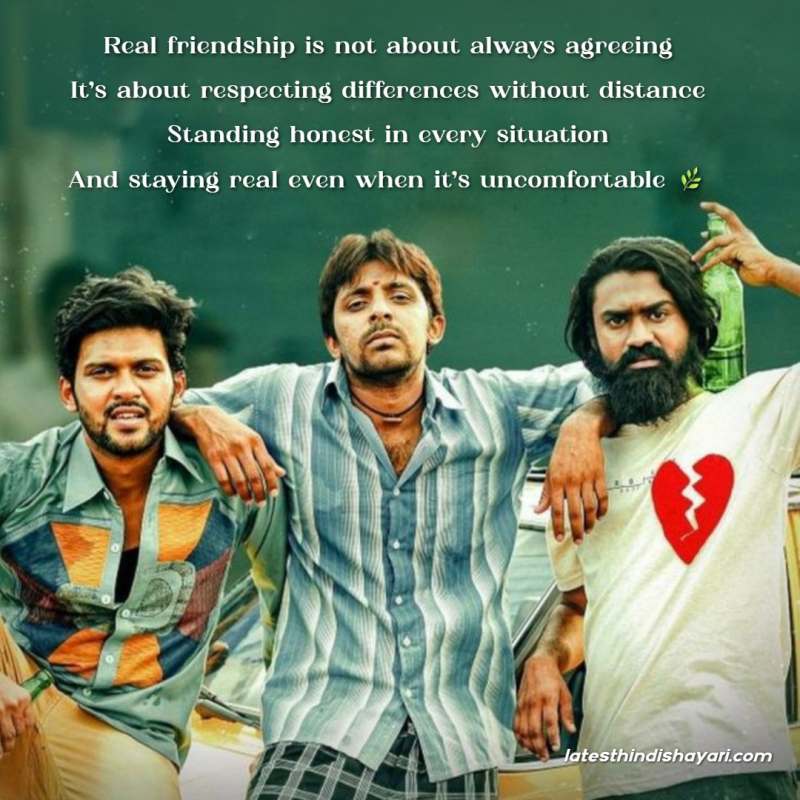Real friendship quotes showing honest bonds