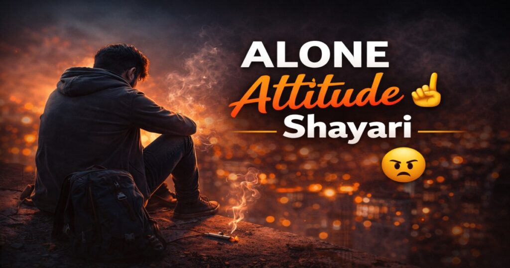 alone attitude shayari hindi lines