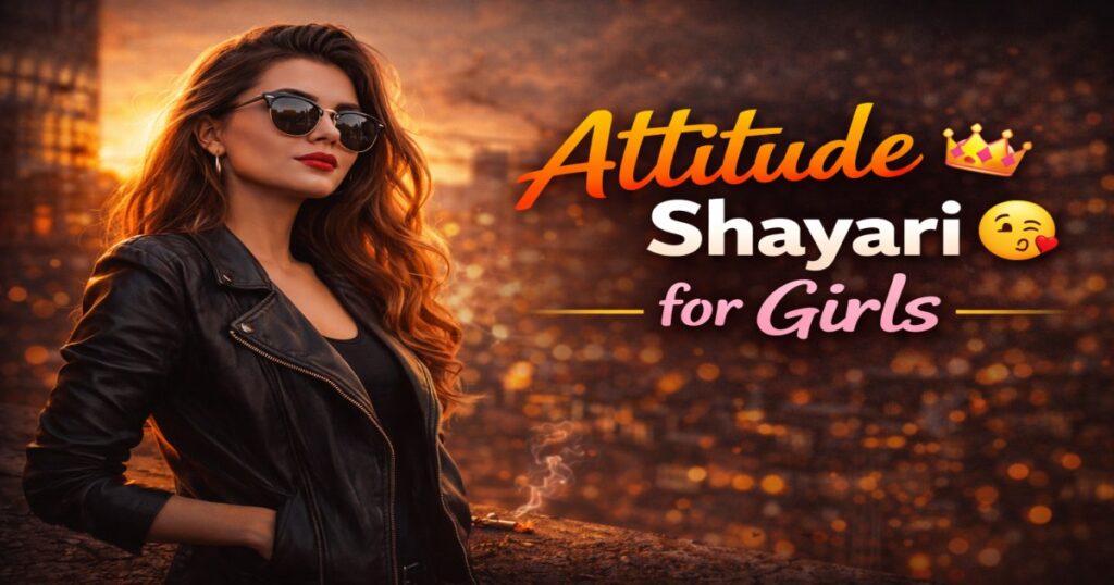 attitude shayari for girls in hindi