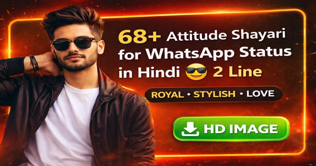Attitude Shayari for WhatsApp Status in Hindi 2 Line