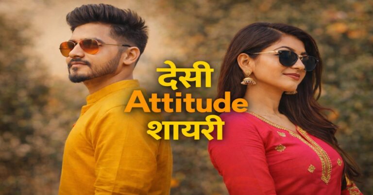 Desi attitude shayari in Hindi with swag