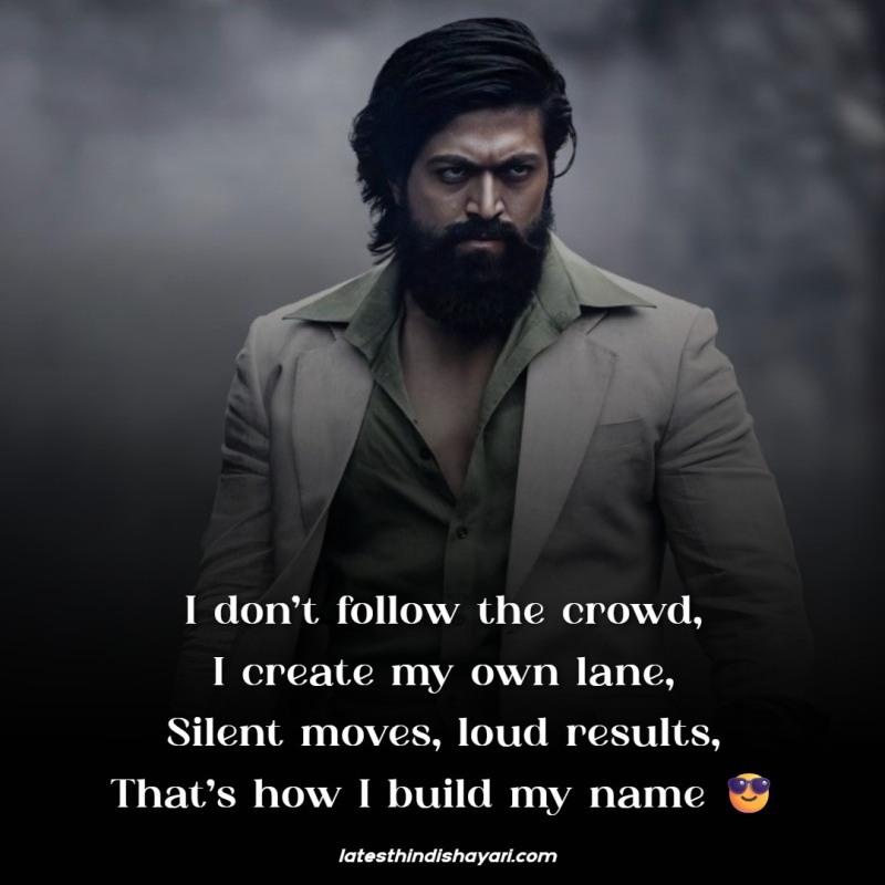 English attitude shayari for Instagram post