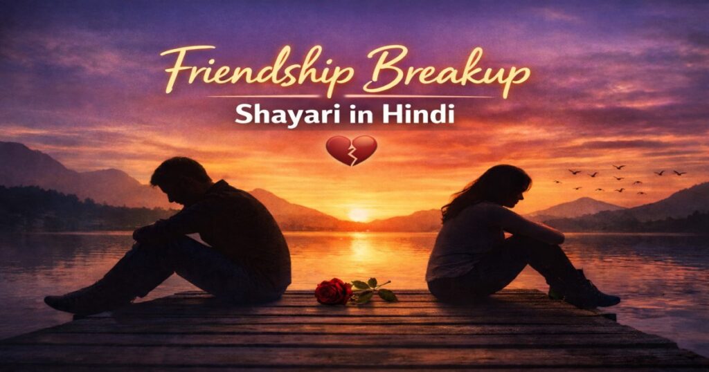 Friendship Breakup Shayari in Hindi