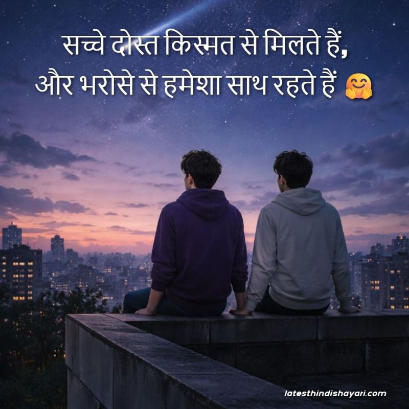 Two line friendship trust shayari