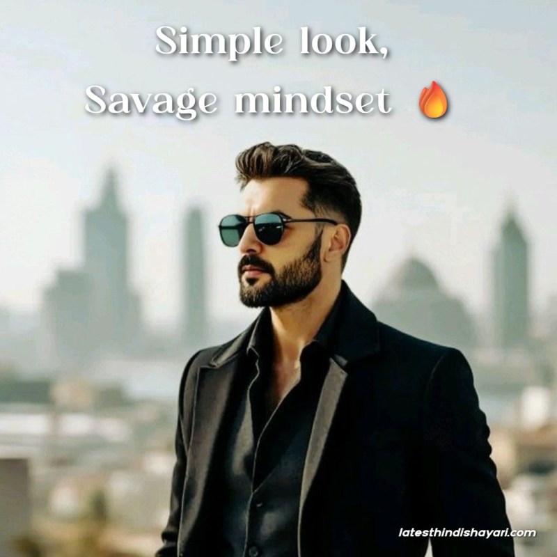 Stylish English attitude caption for Instagram