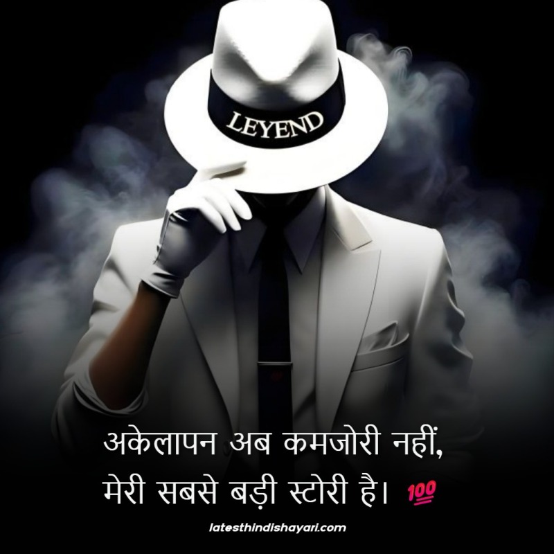 alone feeling attitude shayari