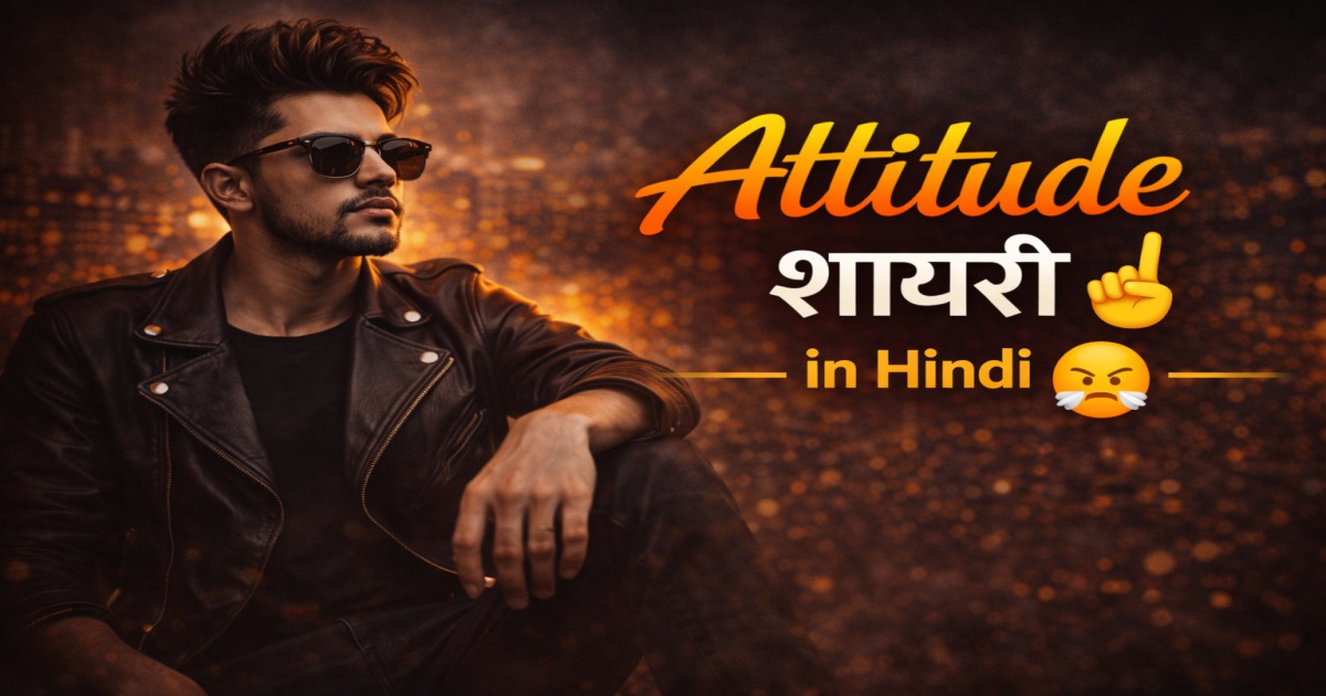 Attitude Shayari in Hindi featured image