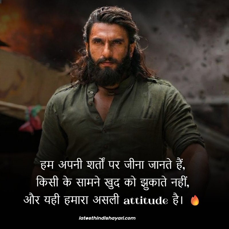 best hindi attitude status